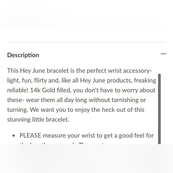 Hey June Circe gold filled bracelet, 7 inches, purchased & missed return window - Picture 7 of 7